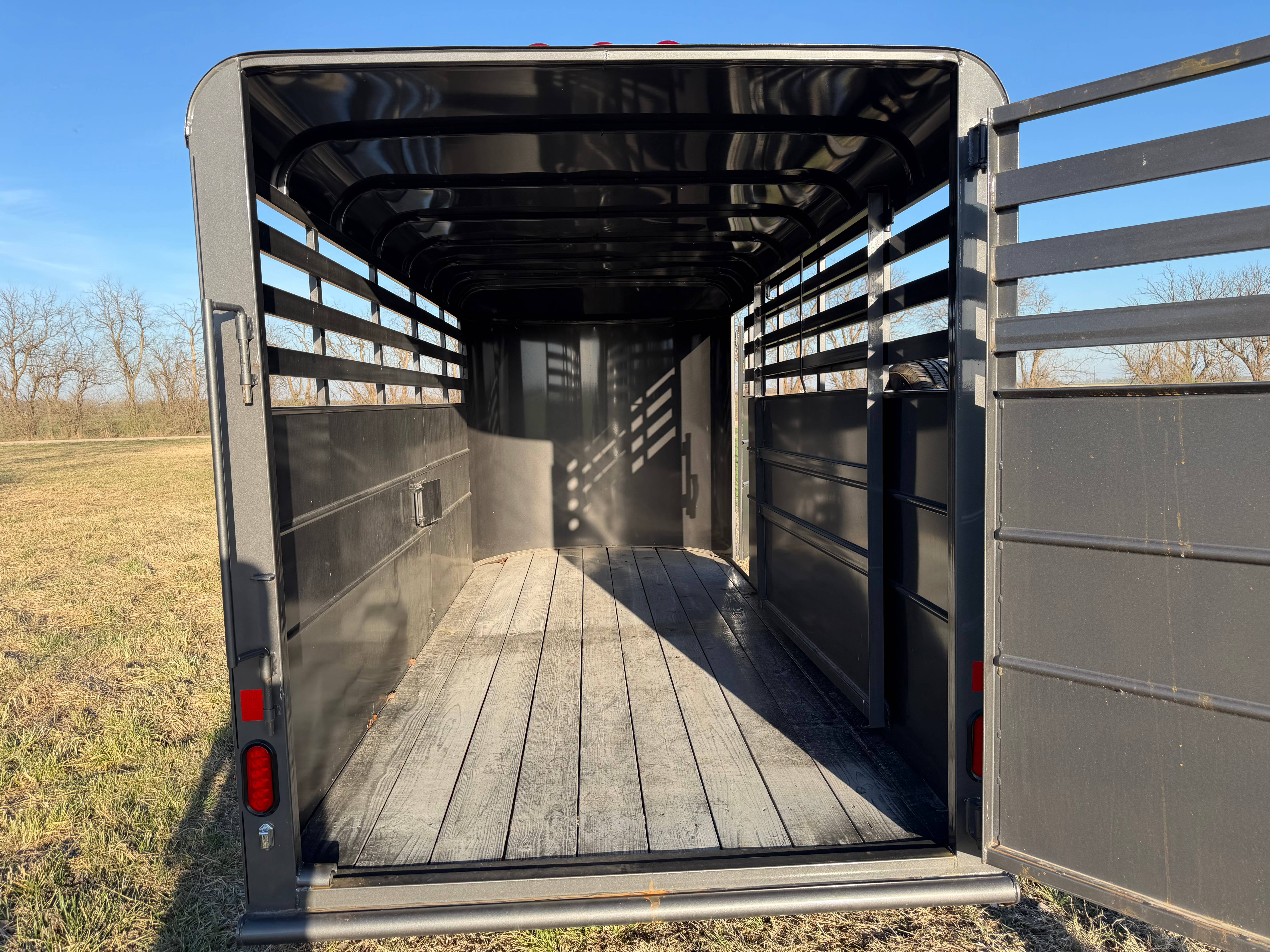16' Delta Stock Trailer view 3