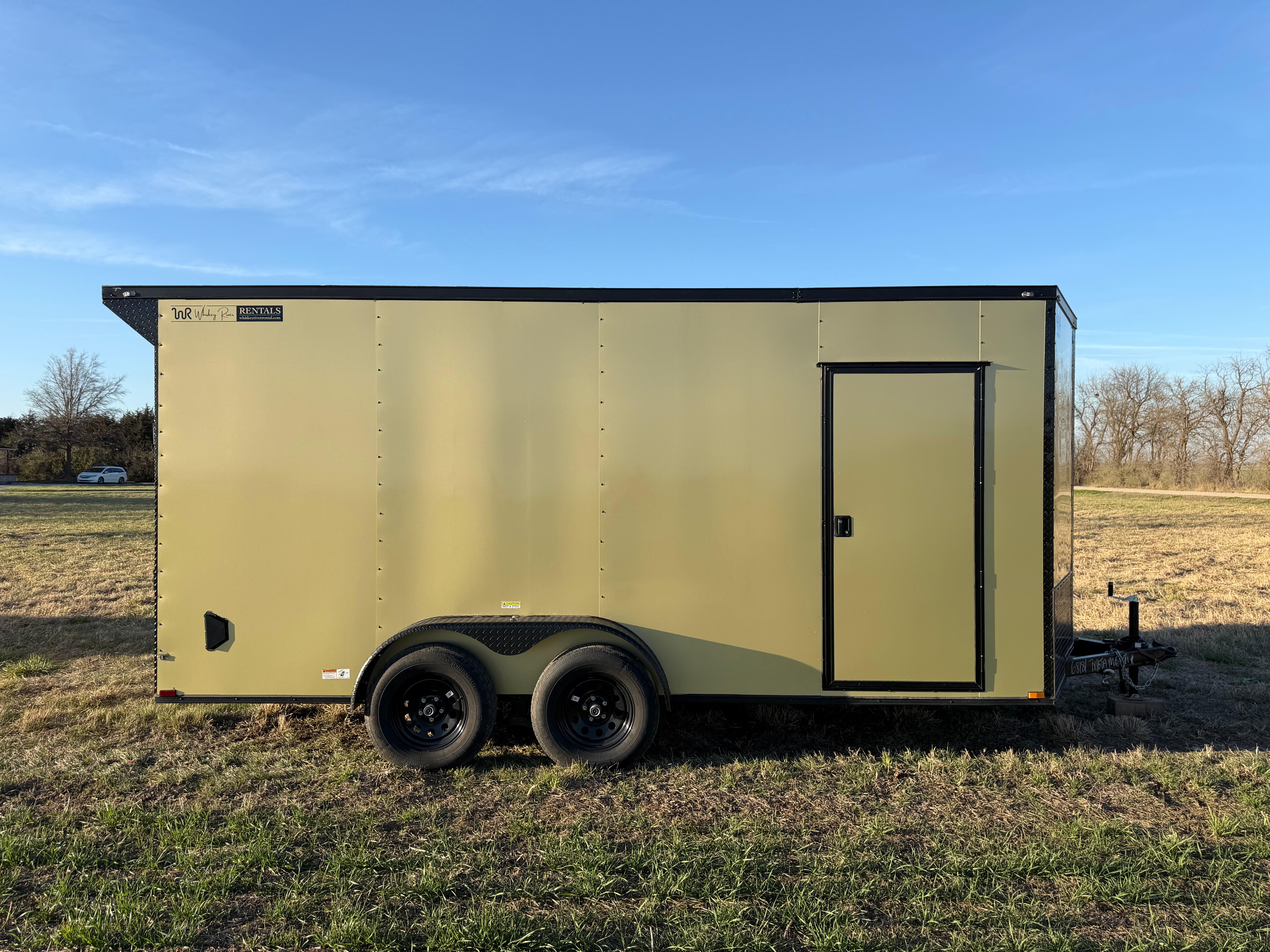 7 x 16 Enclosed Trailer w/Winch